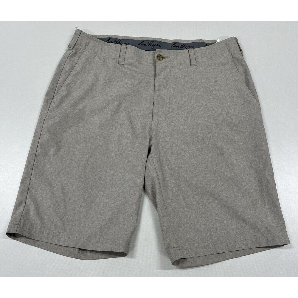 Men's Ben Hogan Tan Casual Golf Shorts, Size 34